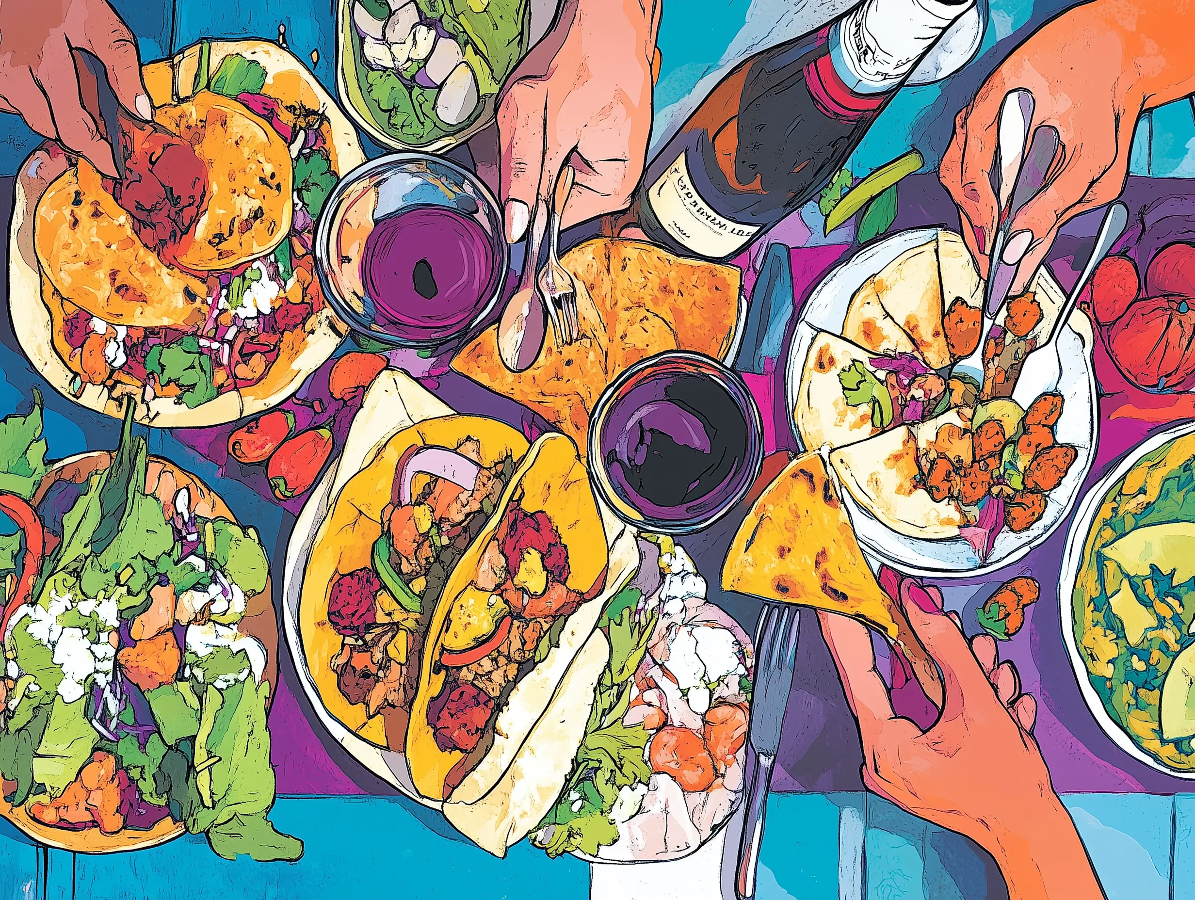 Beaujolais wine shakes up the street food game