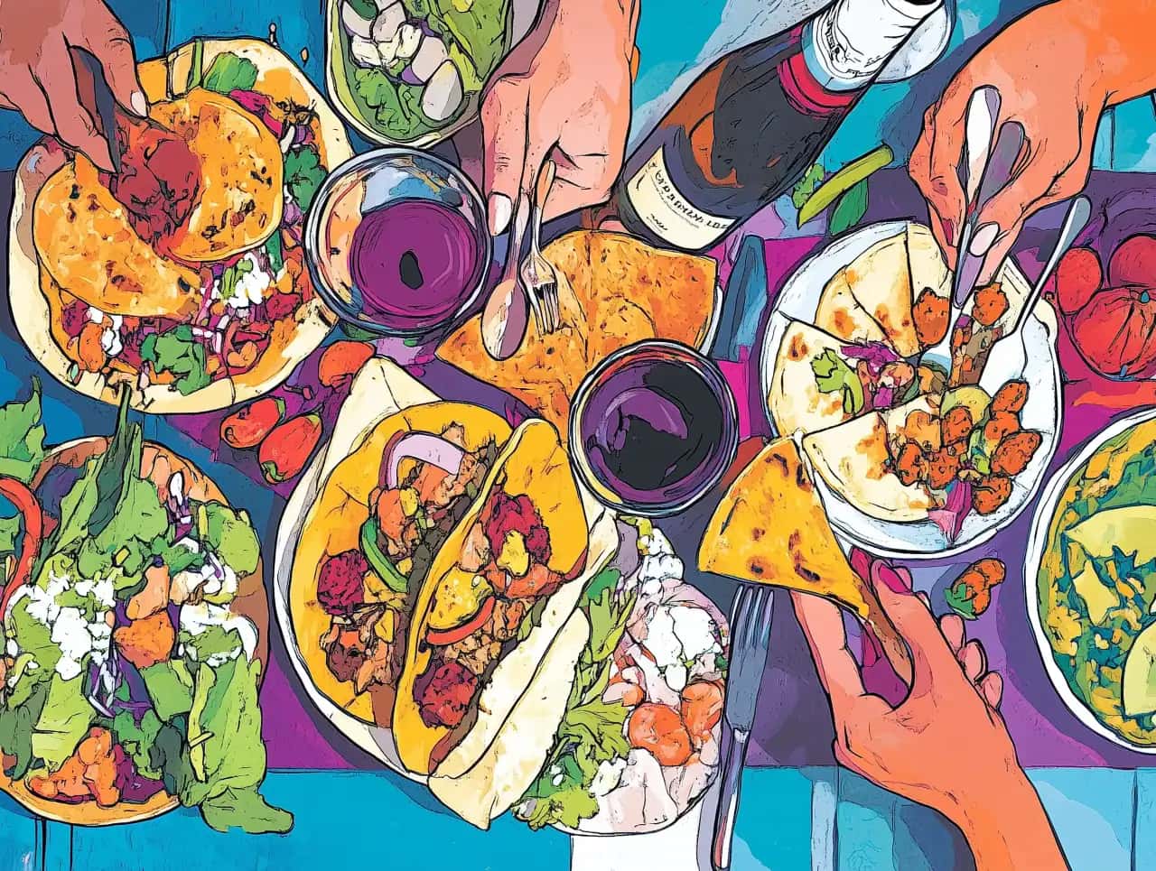Beaujolais wine shakes up the street food game
