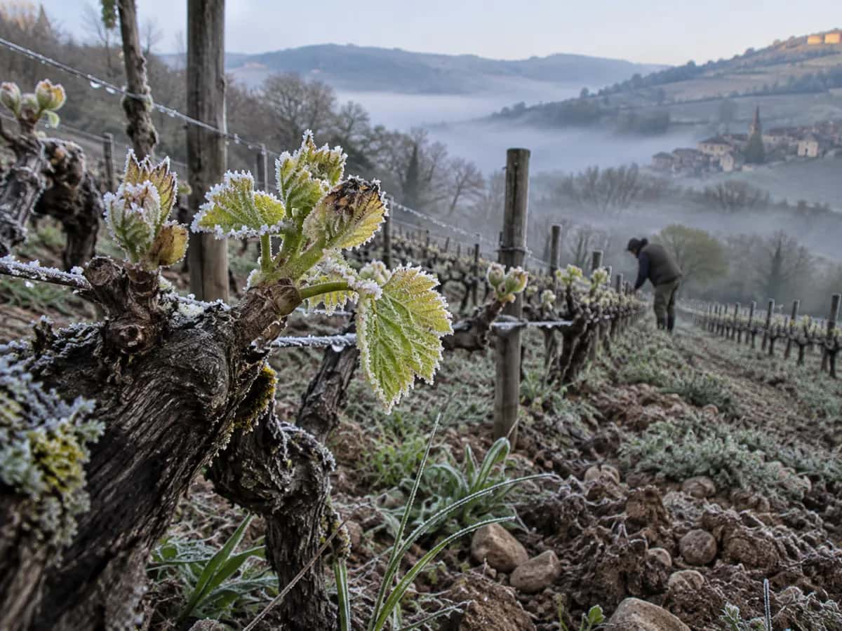 Spring frosts in Beaujolais: a growing threat to vineyards