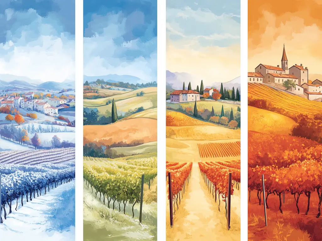 The lifecycle of a Beaujolais vineyard: a year in the vines